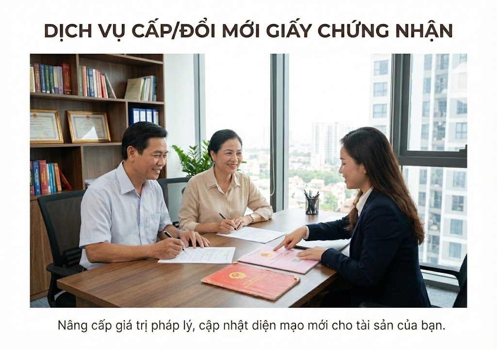 Dịch vụ Cấpđổi mới giấy chứng nhận